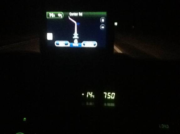 Conforme vamos ganhando altitude em direção ao Grand Canyon, no Arizona )EUA), vai ficando mais frio!